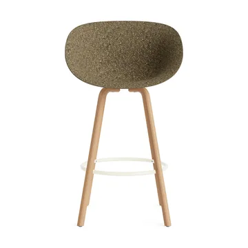 Mat Bar Armchair 扶手椅 75cm - 海藻色_山毛榉_奶油色钢材 - Normann Copenhagen