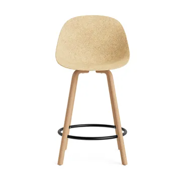 Mat Bar Chair 高脚凳 65cm - 麻色_山毛榉_黑色钢材 - Normann Copenhagen