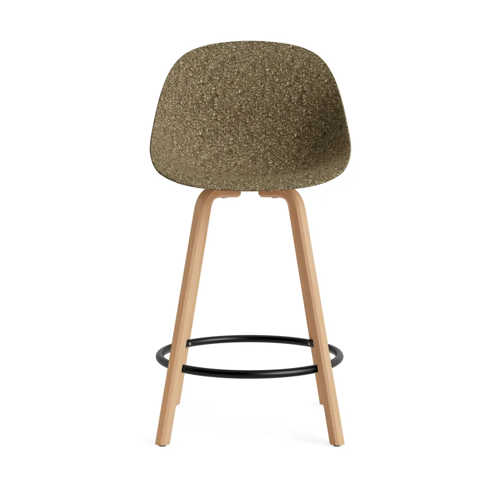 Mat Bar Chair 高脚凳 65cm, 海藻色_山毛榉_黑色钢材 Normann Copenhagen