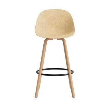Mat Bar Chair 高脚凳 75cm - 麻色_山毛榉_黑色钢材 - Normann Copenhagen