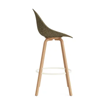 Mat Bar Chair 高脚凳 75cm - 海藻色_山毛榉_奶油色钢材 - Normann Copenhagen