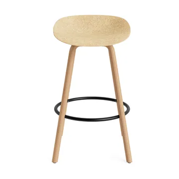 Mat Barstool 65 cm - Hemp-山毛榉木-黑色 steel - Normann Copenhagen