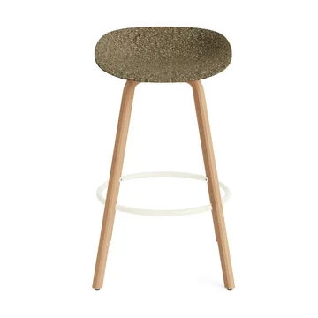 Mat Barstool 65 cm - Seaweed-山毛榉木-奶油色 steel - Normann Copenhagen