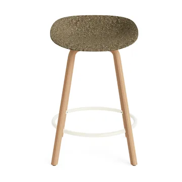 Mat Barstool 65 cm - Seaweed-山毛榉木-奶油色 steel - Normann Copenhagen
