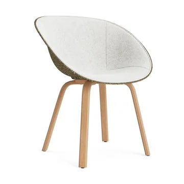 Mat 扶手椅 扶手椅 front upholstered - Hallingdal 110-seaweed-山毛榉木 - Normann Copenhagen