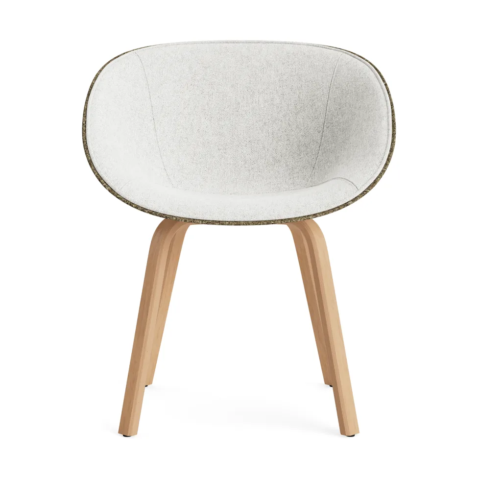 Mat 扶手椅 扶手椅 front upholstered, Hallingdal 110-seaweed-山毛榉木 Normann Copenhagen