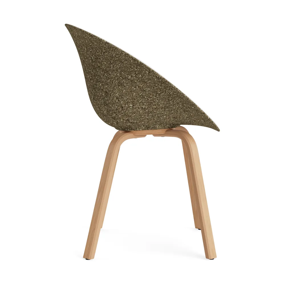 Mat 扶手椅 扶手椅 front upholstered, Hallingdal 110-seaweed-山毛榉木 Normann Copenhagen