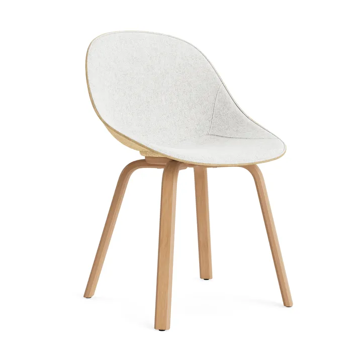 Mat 椅子 前饰面软包 - Hallingdal 110_麻色_山毛榉 - Normann Copenhagen