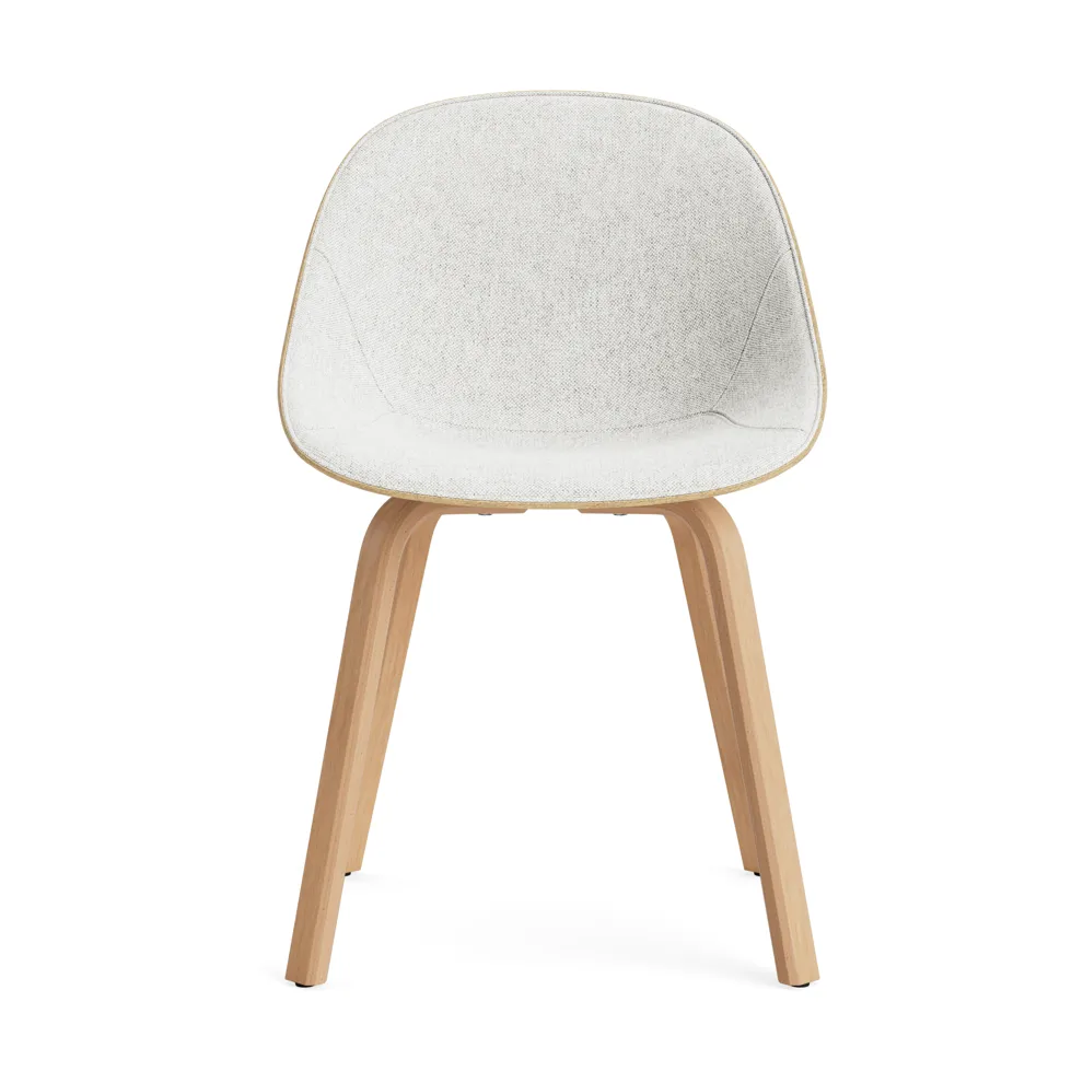 Mat 椅子 前饰面软包, Hallingdal 110_麻色_山毛榉 Normann Copenhagen