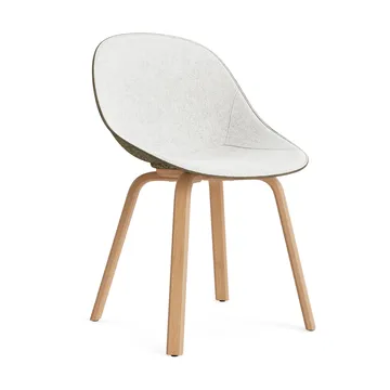 Mat 椅子 前饰面软包 - Hallingdal 110_海藻色_山毛榉 - Normann Copenhagen