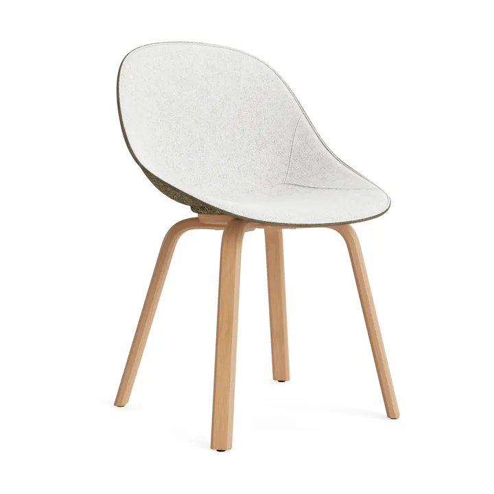 Mat 椅子 前饰面软包 - Hallingdal 110_海藻色_山毛榉 - Normann Copenhagen