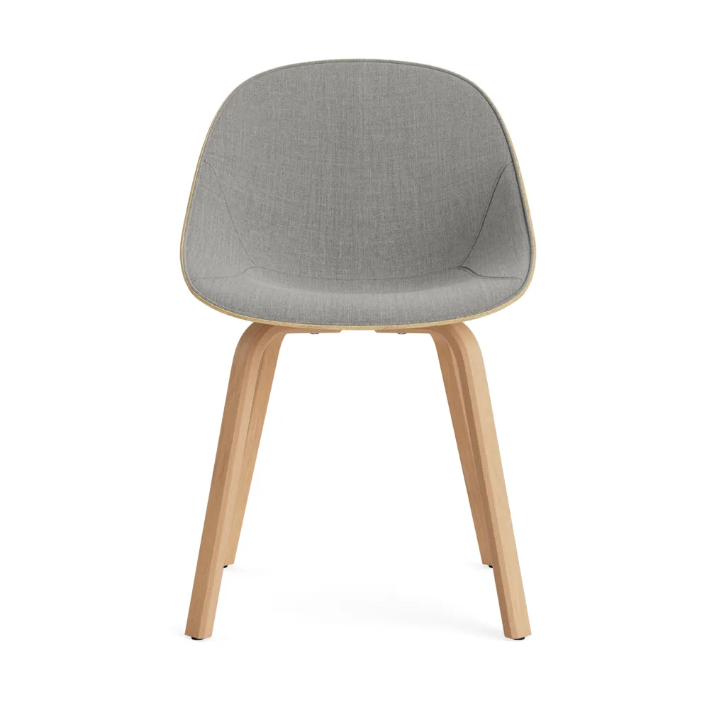 Mat 椅子 前饰面软包, Remix 133_麻色_山毛榉 Normann Copenhagen
