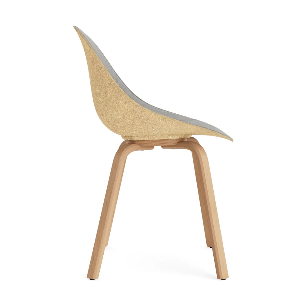 Mat 椅子 前饰面软包, Remix 133_麻色_山毛榉 Normann Copenhagen