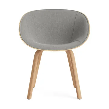 Mat 扶手椅 前饰面软包 - Remix 133_麻色_山毛榉 - Normann Copenhagen
