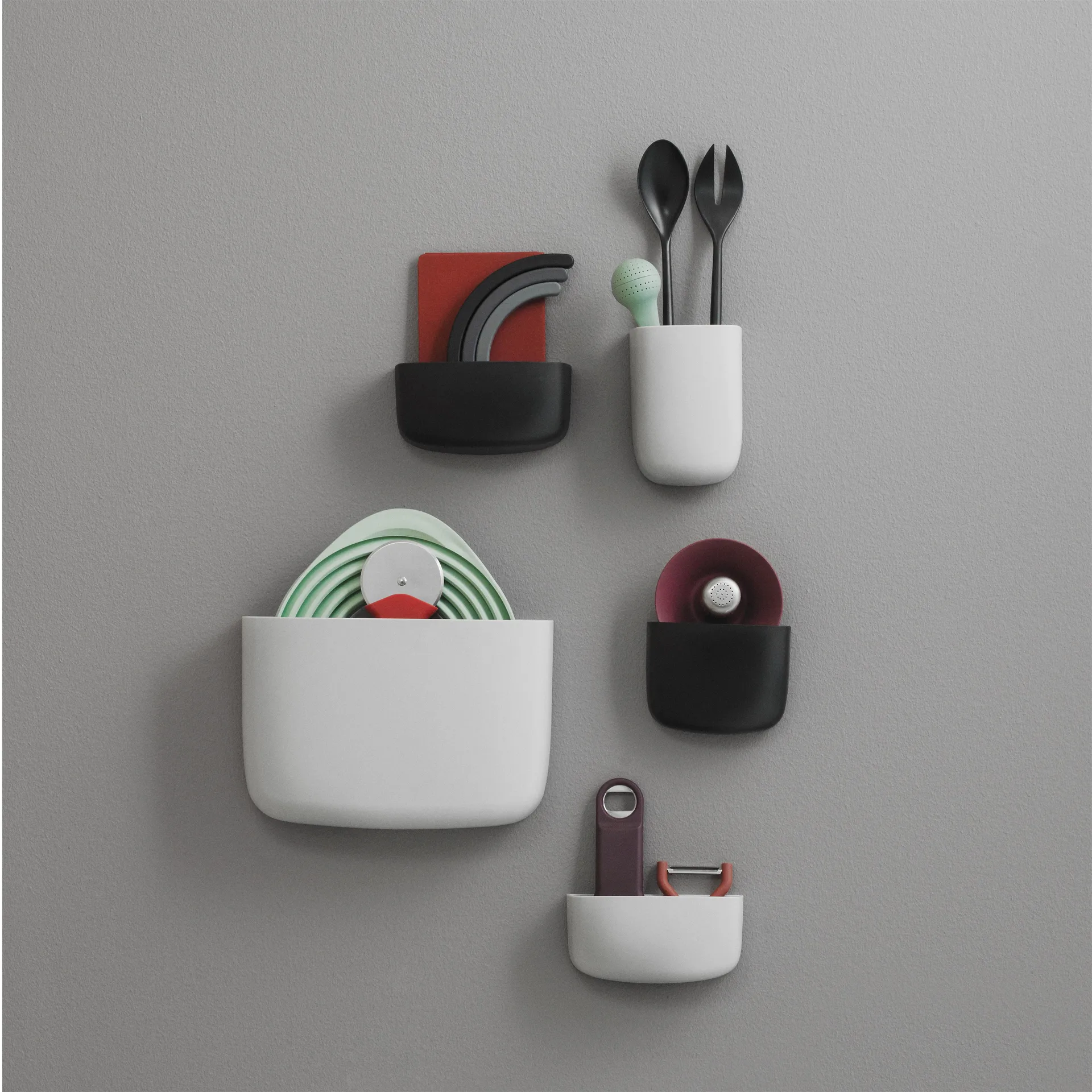 Normann Copenhagen 黑色壁挂收纳盒, nr 2 Normann Copenhagen