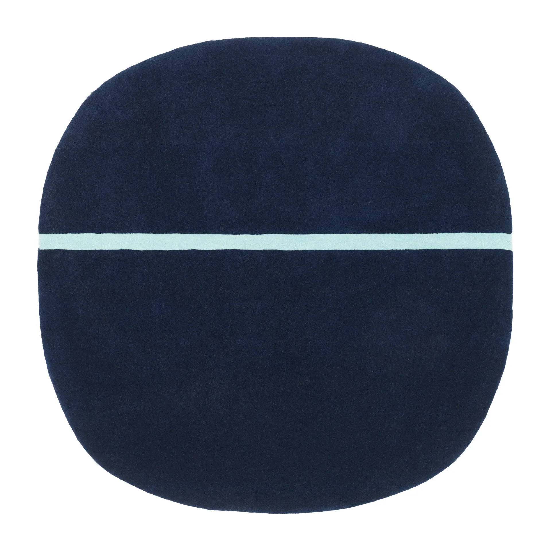 Oona 北欧地毯140x140cm, 蓝色 Normann Copenhagen