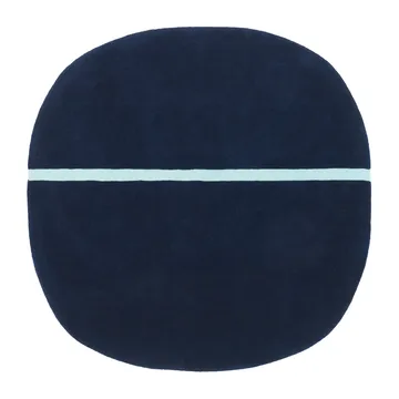 Oona 北欧地毯140x140cm - 蓝色 - Normann Copenhagen