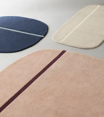Oona 北欧地毯140x140cm - 蓝色 - Normann Copenhagen
