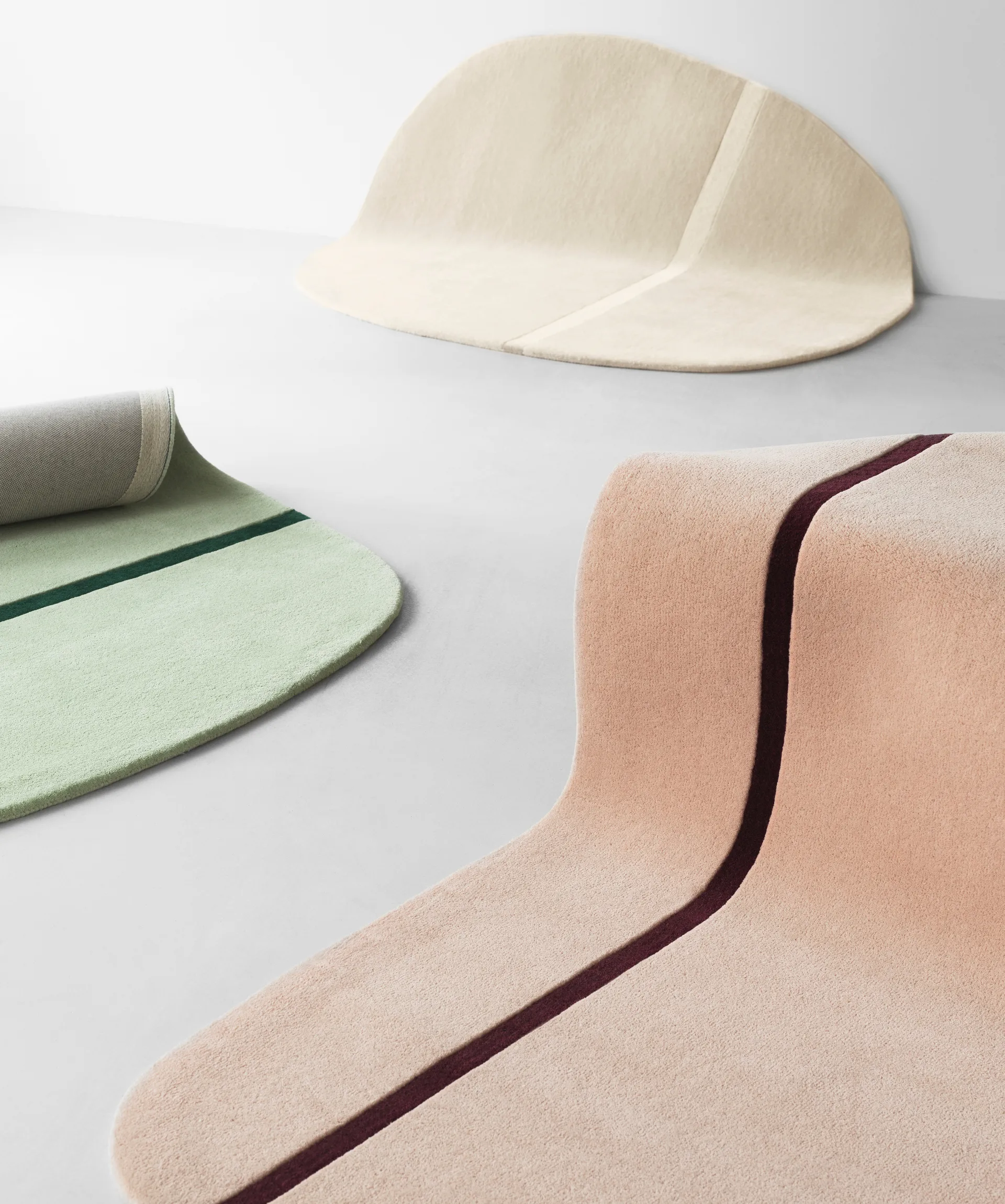 Oona 北欧地毯140x140cm, 沙色 Normann Copenhagen
