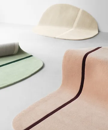 Oona 北欧地毯140x140cm - 沙色 - Normann Copenhagen