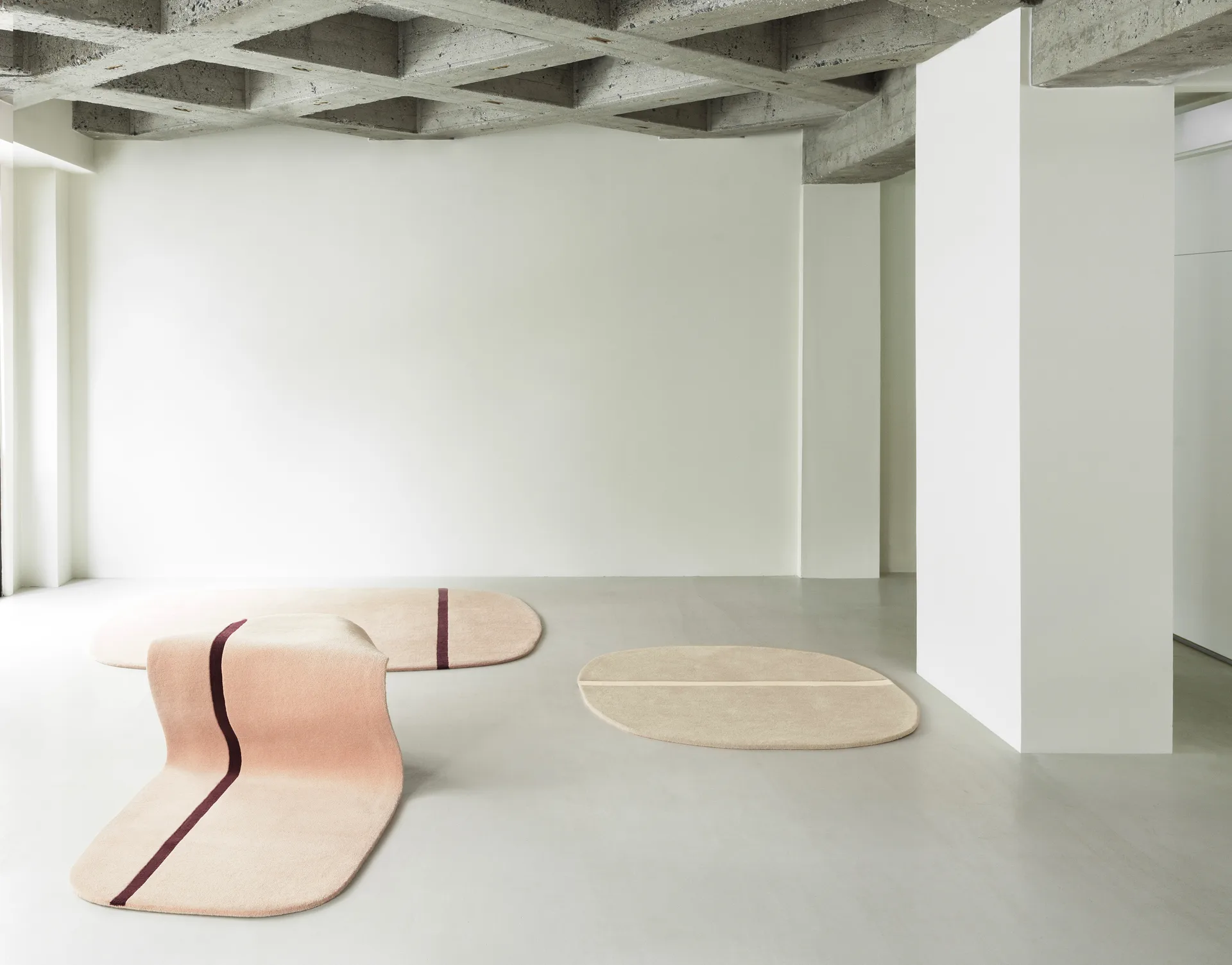 Oona 北欧地毯140x140cm, 沙色 Normann Copenhagen