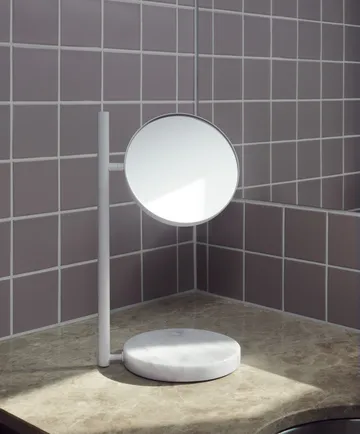 Pose 双面台式镜子 - 白色 - Normann Copenhagen