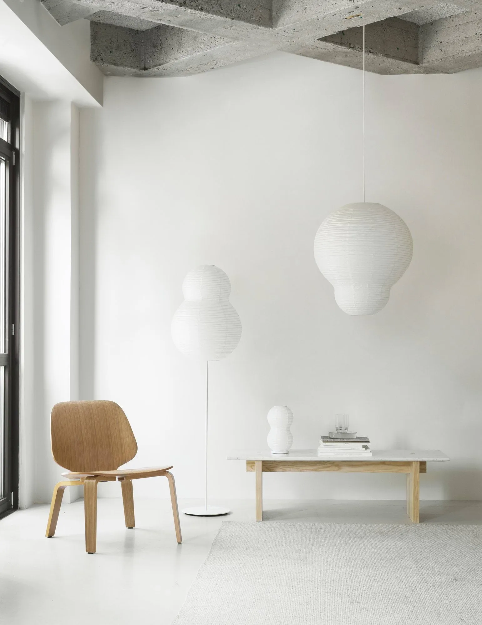 Puff Bubble灯罩35x50cm, 白色 Normann Copenhagen