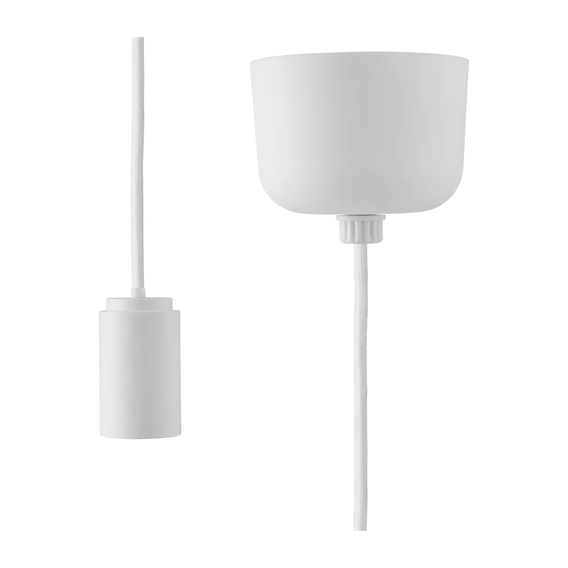 Puff cord with 吊灯顶盖 2.5 m, White Normann Copenhagen