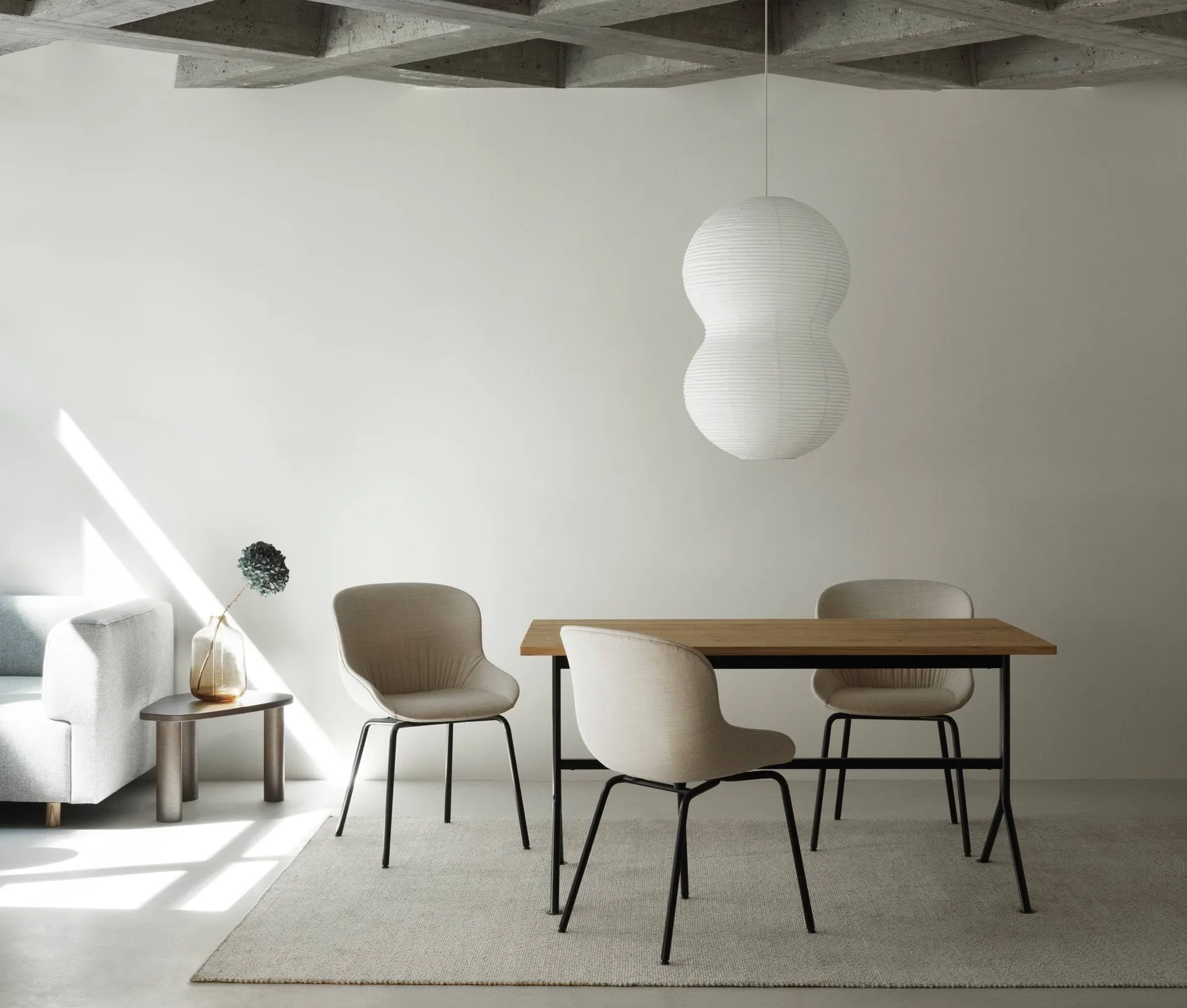 Puff Twist灯罩50x90cm, 白色 Normann Copenhagen