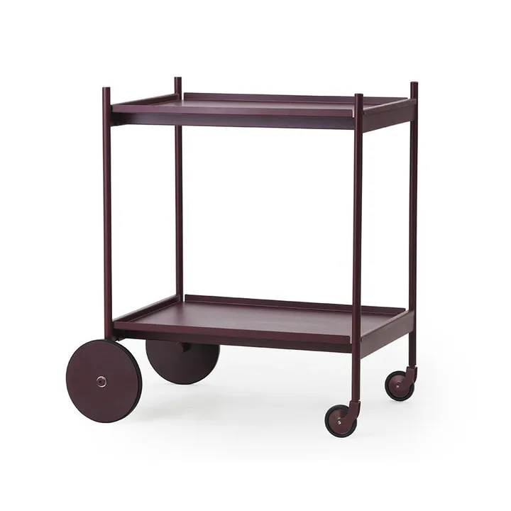 Rul serving cart - 酒红色 红色 - Normann Copenhagen