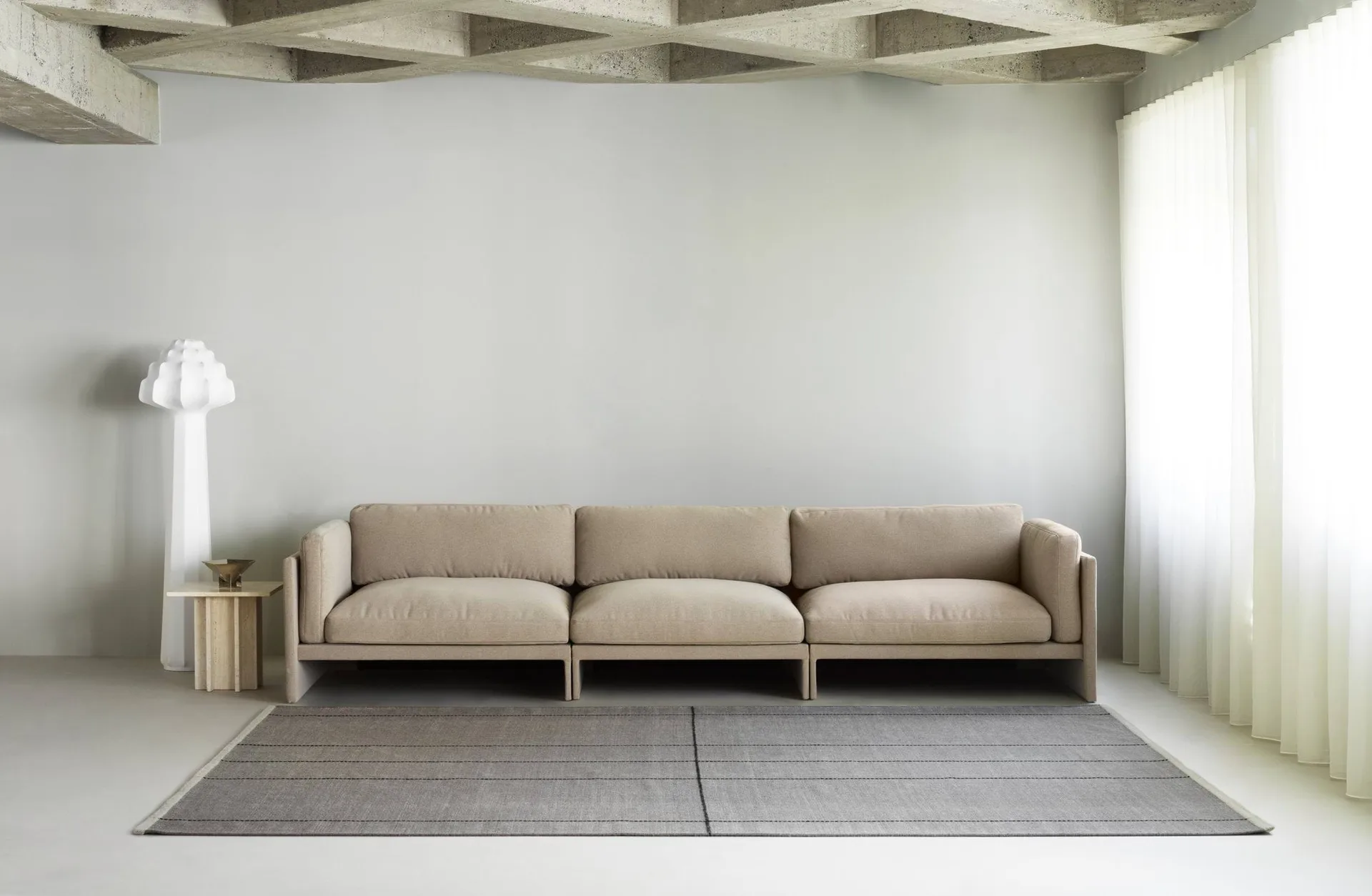 Seam 长条地毯 80x250cm, 灰色系_80x250cm Normann Copenhagen