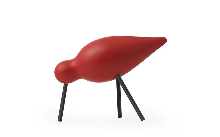 Shorebird中号摆件15cm装饰品 - 红色 - Normann Copenhagen