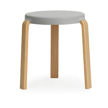 Tap 北欧简约设计款吧台凳 - 灰色_橡木 - Normann Copenhagen