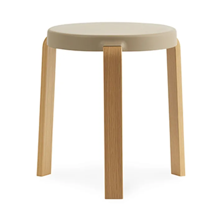 Tap 凳子 - 沙色_橡木支腿 - Normann Copenhagen