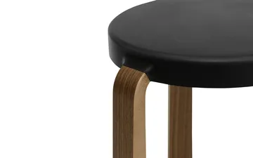 Tap 北欧简约风格凳子 - 黑色_胡桃木支腿 - Normann Copenhagen