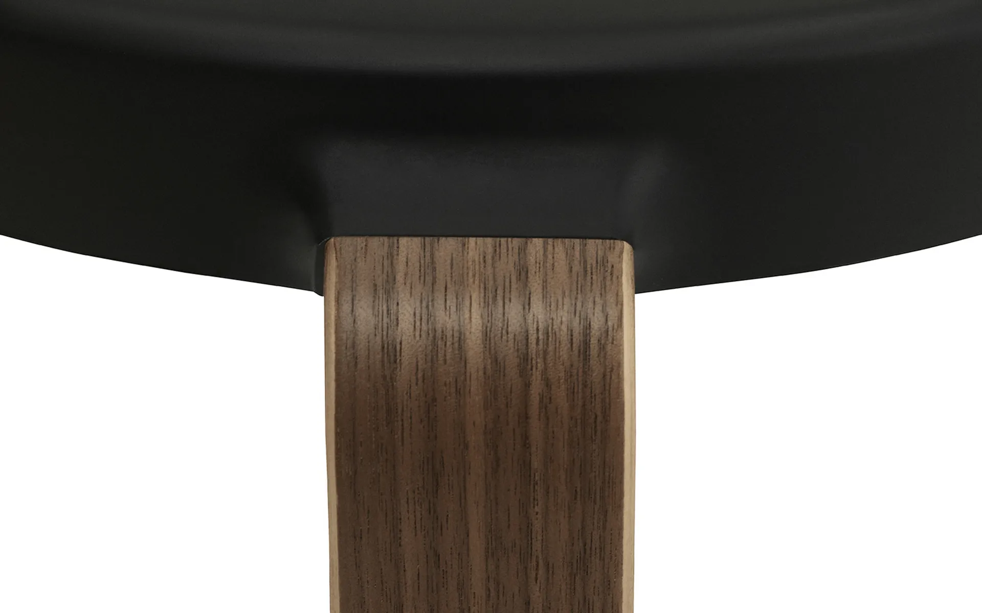 Tap 北欧简约风格凳子, 黑色_胡桃木支腿 Normann Copenhagen