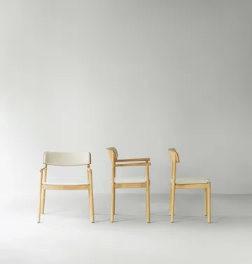 Timb 扶手椅 - 黄褐色白蜡木_Hallingdal 220 - Normann Copenhagen