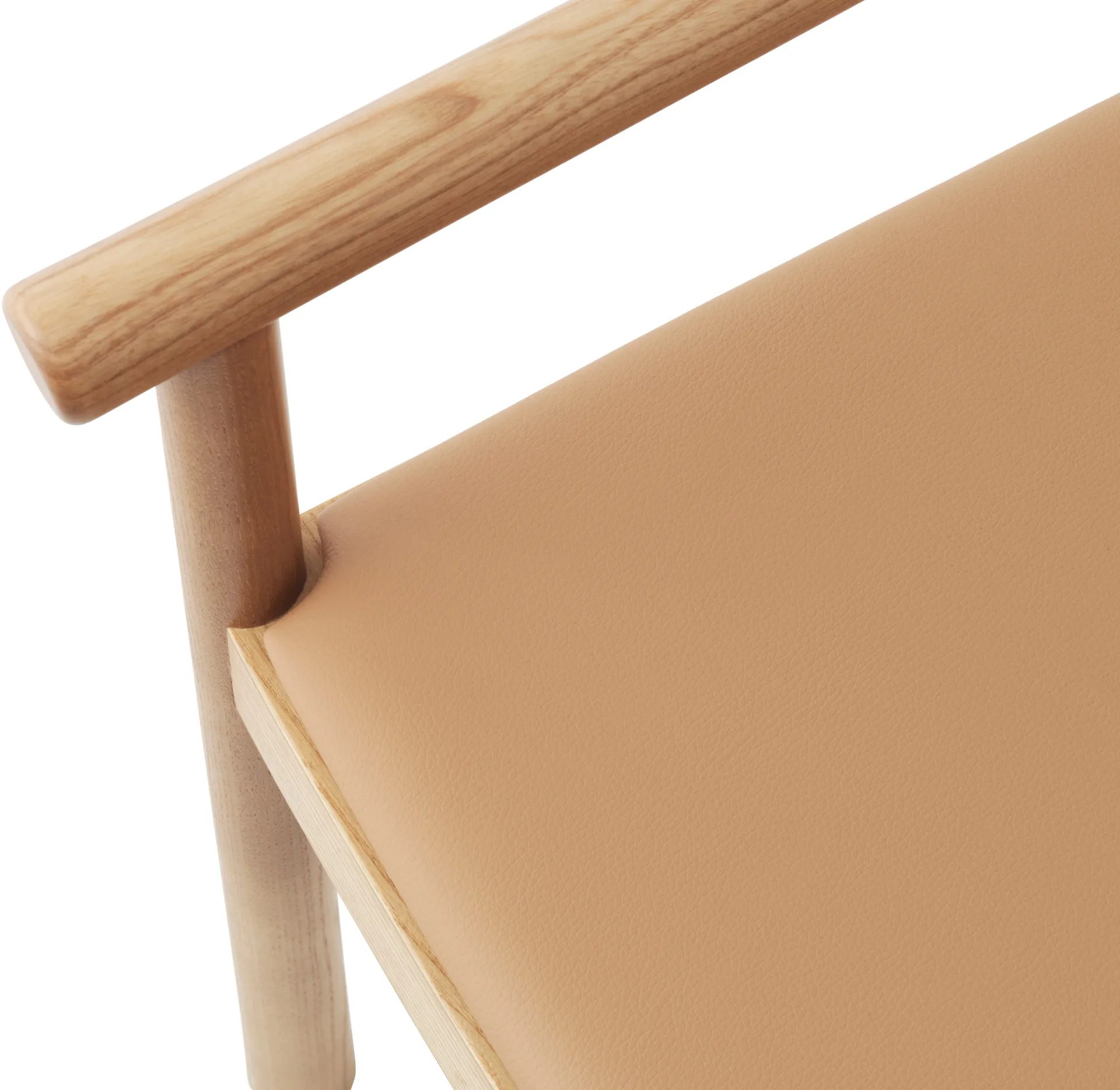 Timb 带垫扶手椅, 日晒褐/ Ultra 皮革 - Camel Normann Copenhagen