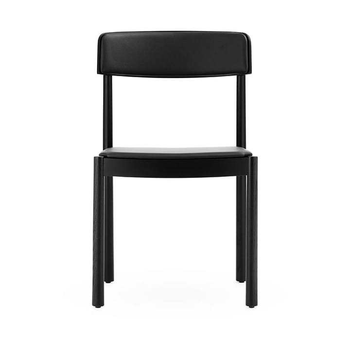 Timb 椅子 with 靠枕|靠垫, 黑色/ Ultra 皮革 - 黑色 Normann Copenhagen