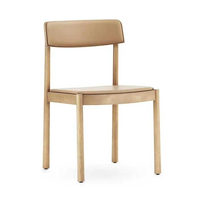 Timb 带垫椅子 - 棕褐色_超纤皮革_驼色 - Normann Copenhagen