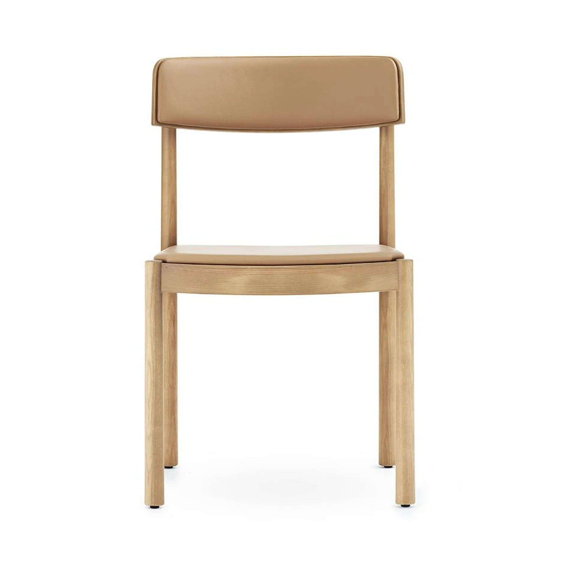 Timb 带垫椅子, 棕褐色_超纤皮革_驼色 Normann Copenhagen