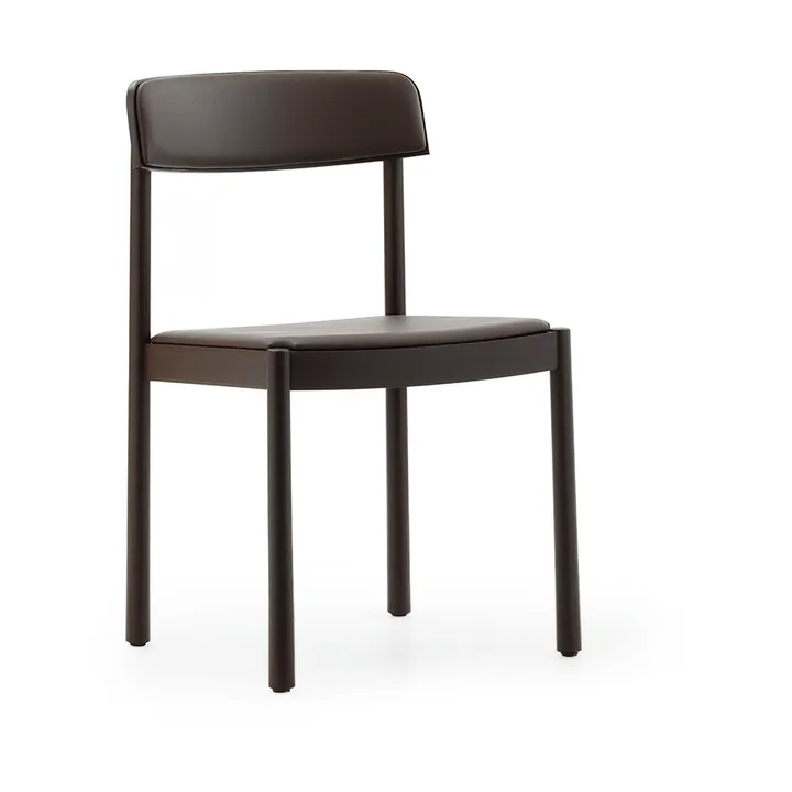 Timb 椅子 - 棕色白蜡木_超纤皮革巧克力色 - Normann Copenhagen