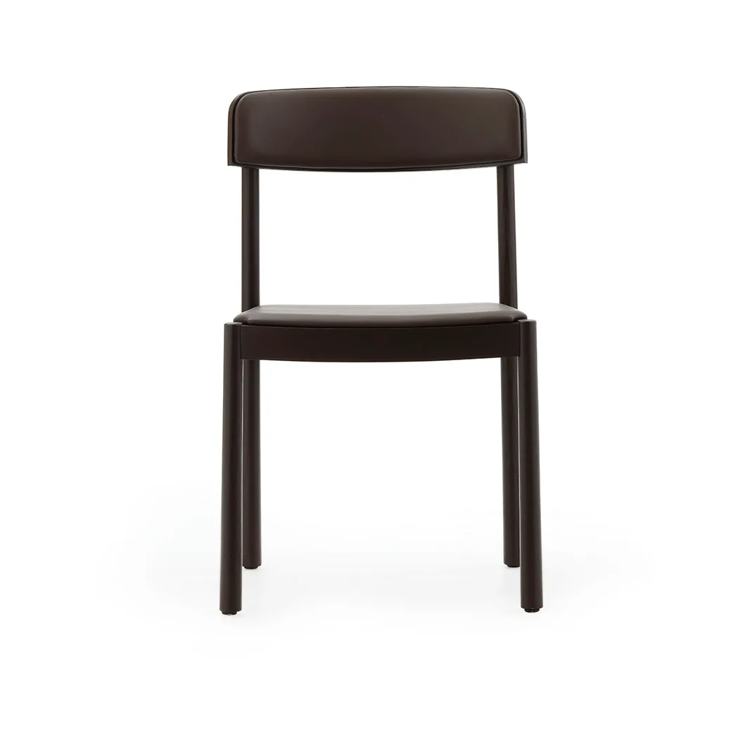 Timb 椅子, 棕色白蜡木_超纤皮革巧克力色 Normann Copenhagen
