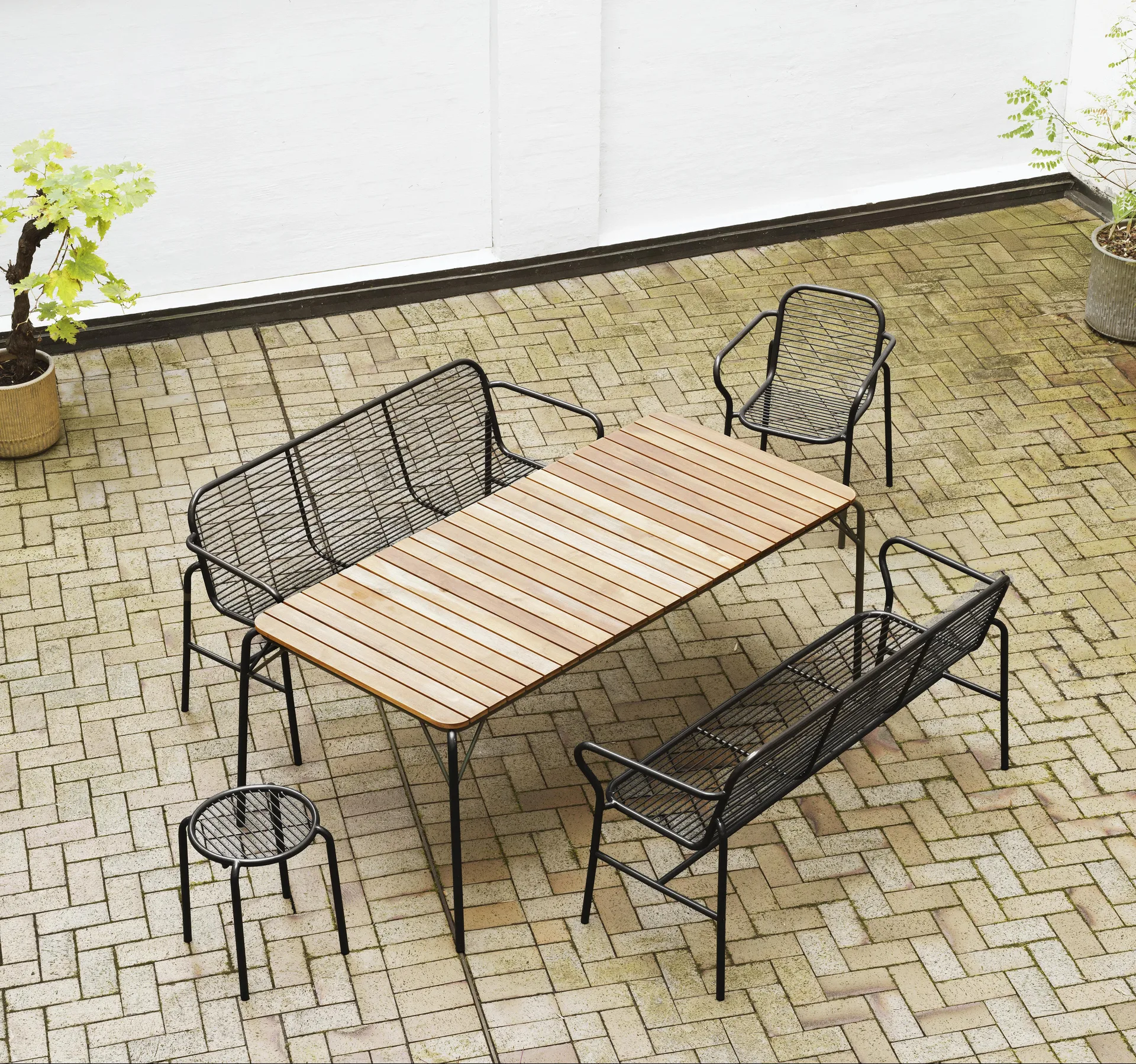 Vig 圆形凳, 黑色, Ø41x46 cm Normann Copenhagen