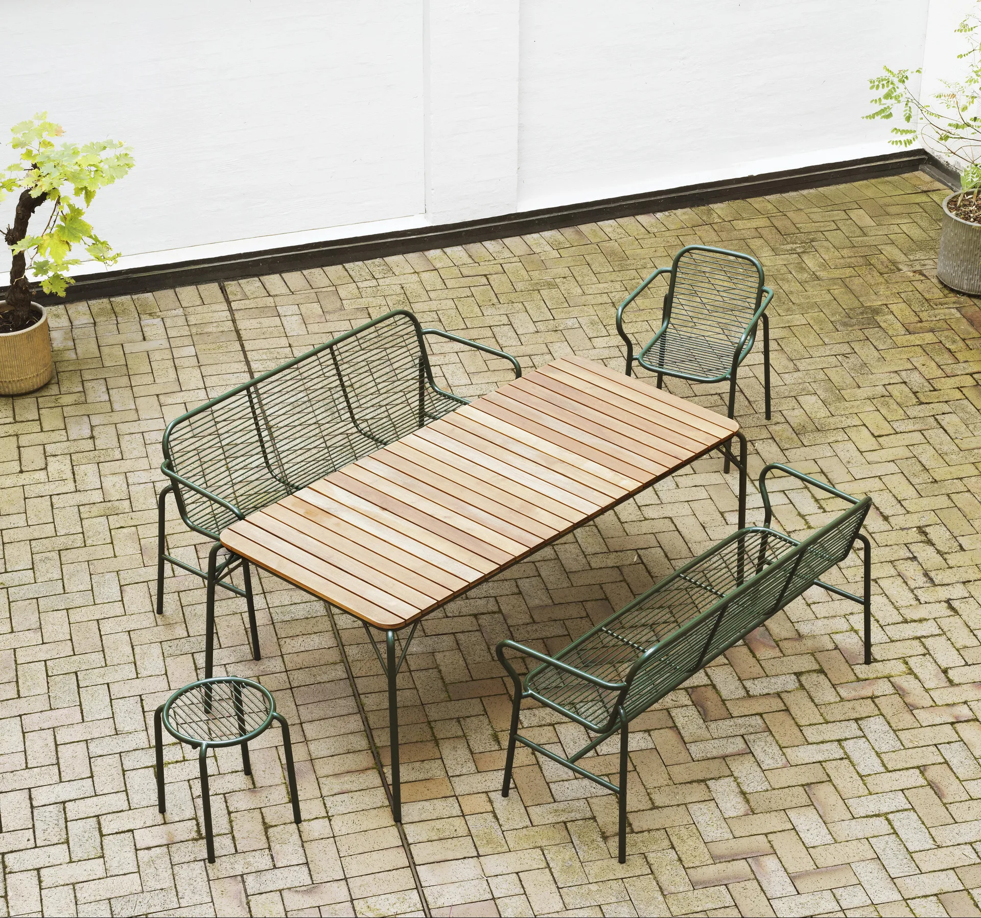 Vig 圆形凳, 绿色, Ø41x46 cm Normann Copenhagen