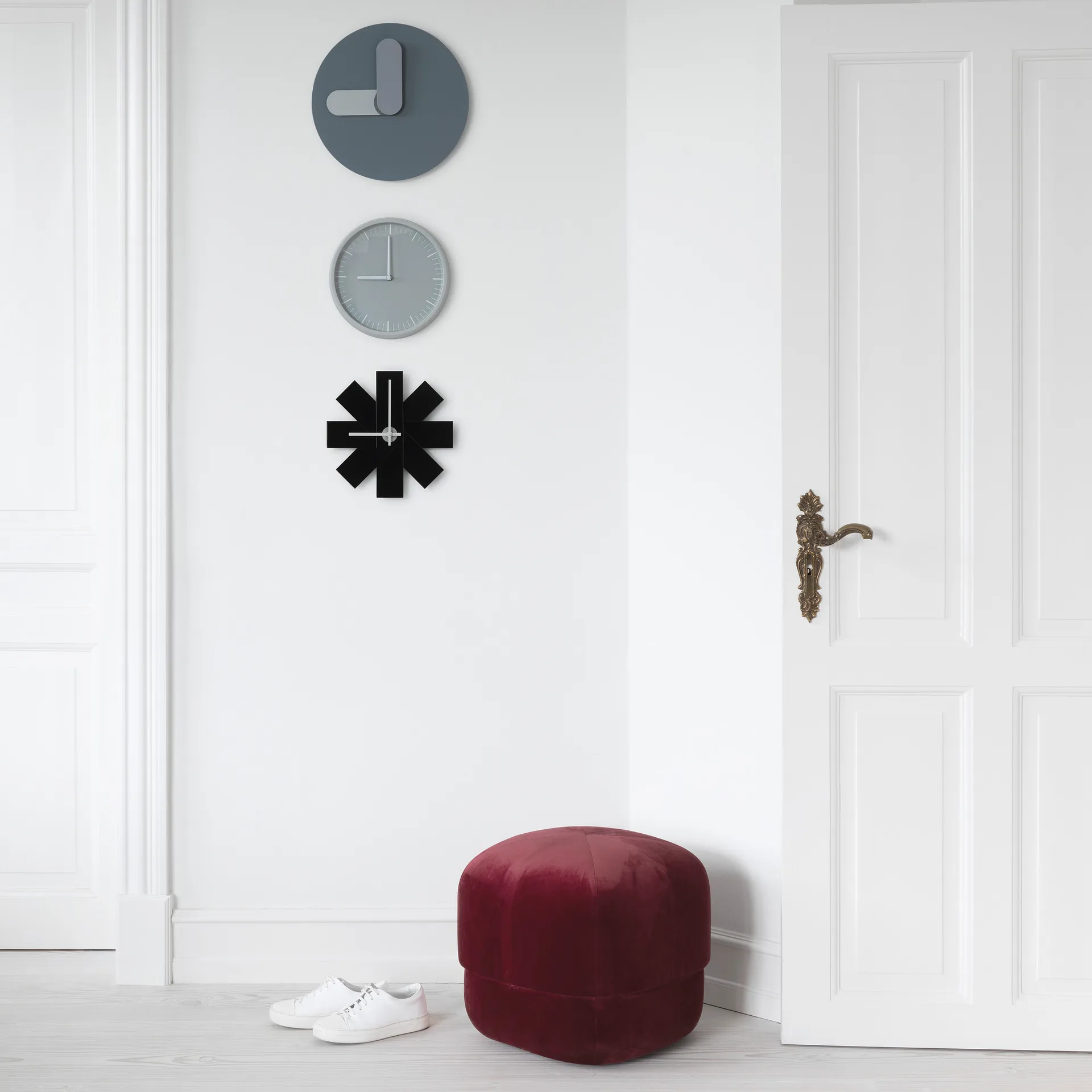 Watch me wall clock, 黑色 Normann Copenhagen