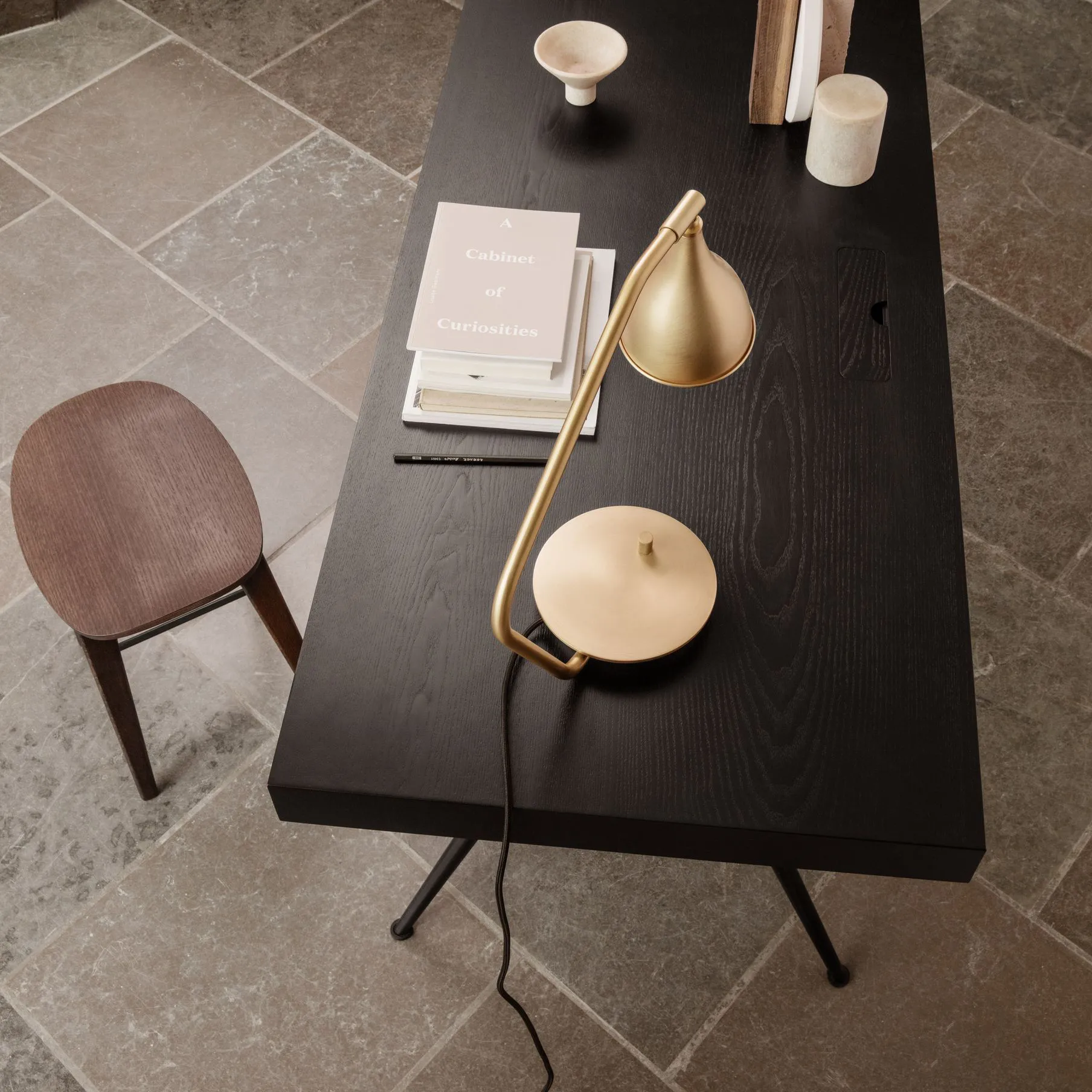 NY11 stool 凳子, Dark smoked oak NORR11