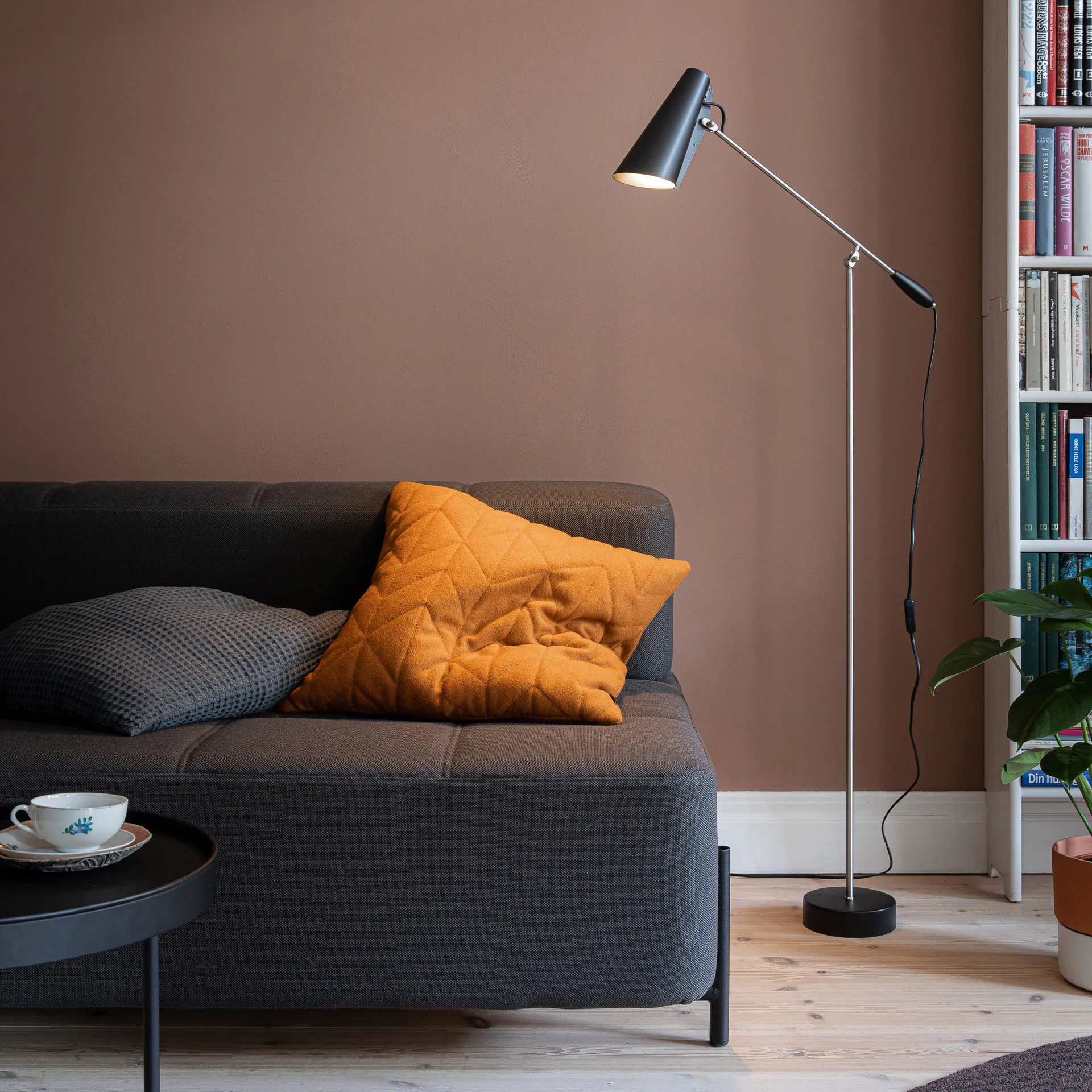 Birdy 落地灯, 黑色-steel Northern