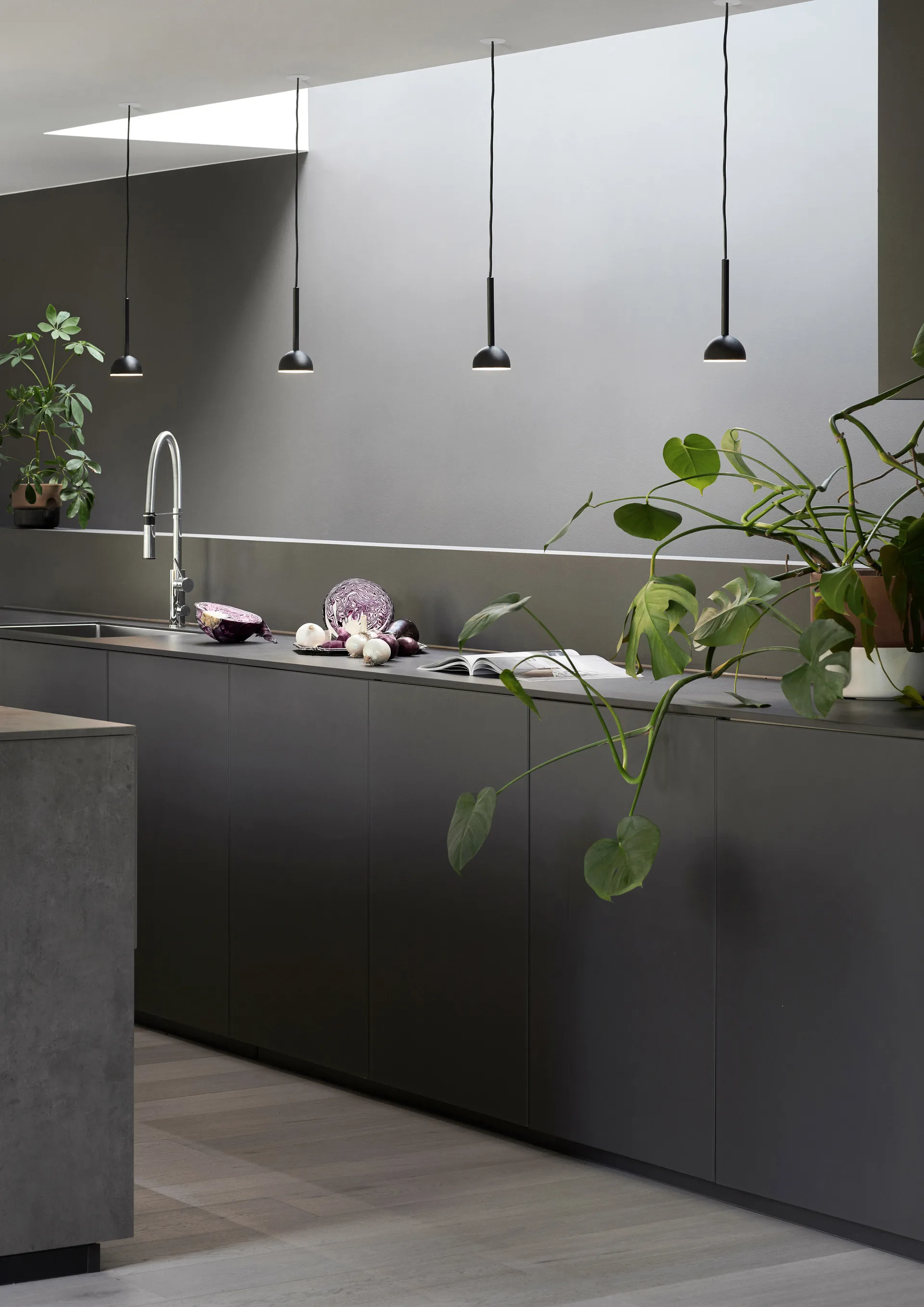 Blush ceiling 灯, 黑色 matt Northern