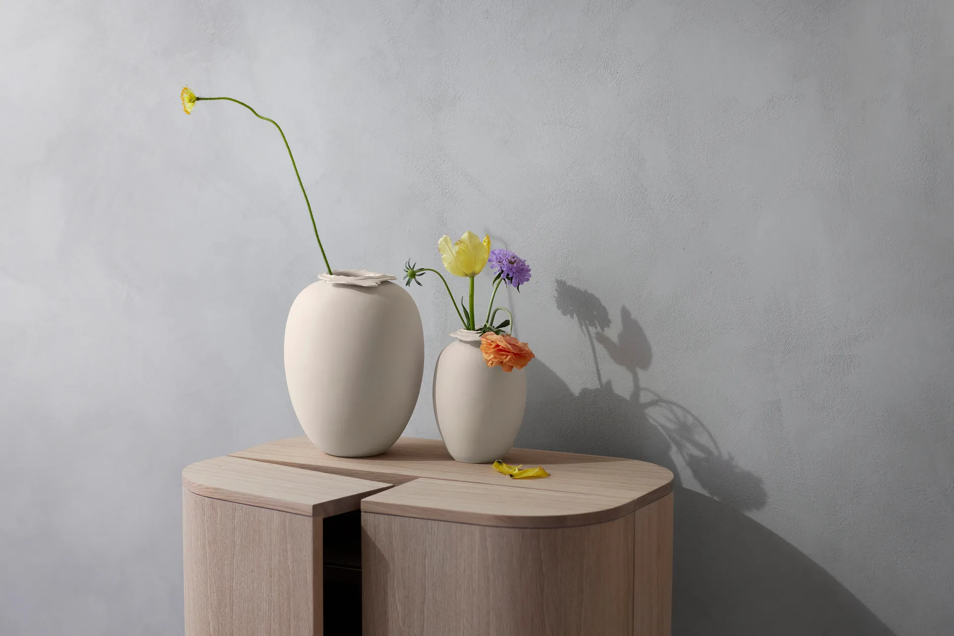 Brim 花瓶 18cm, 米色 Northern